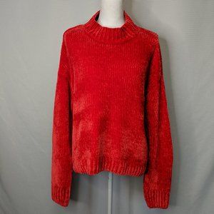Sanctuary Red Chenille Sweater XL